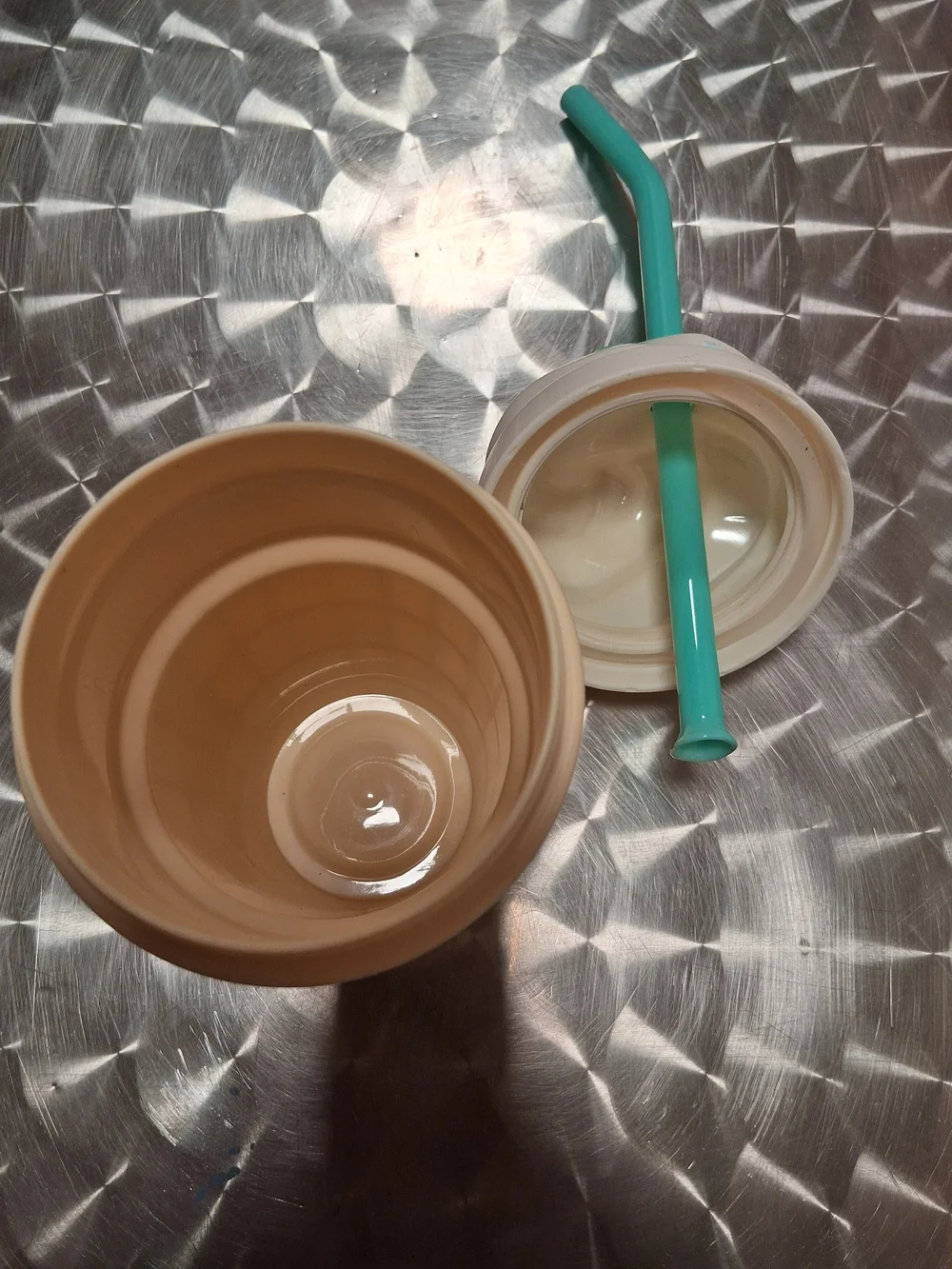 Cream Ice Cream Cone Tumbler with Mint Straw - Party Drink Cup
